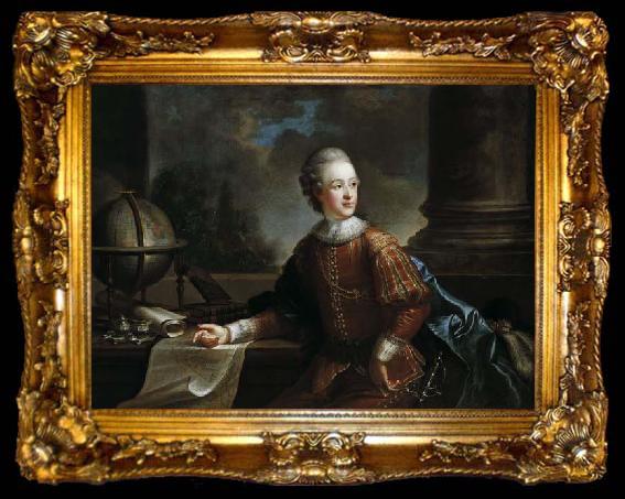 framed  August Friedrich Oelenhainz Portrait of Alois I of Liechtenstein, ta009-2